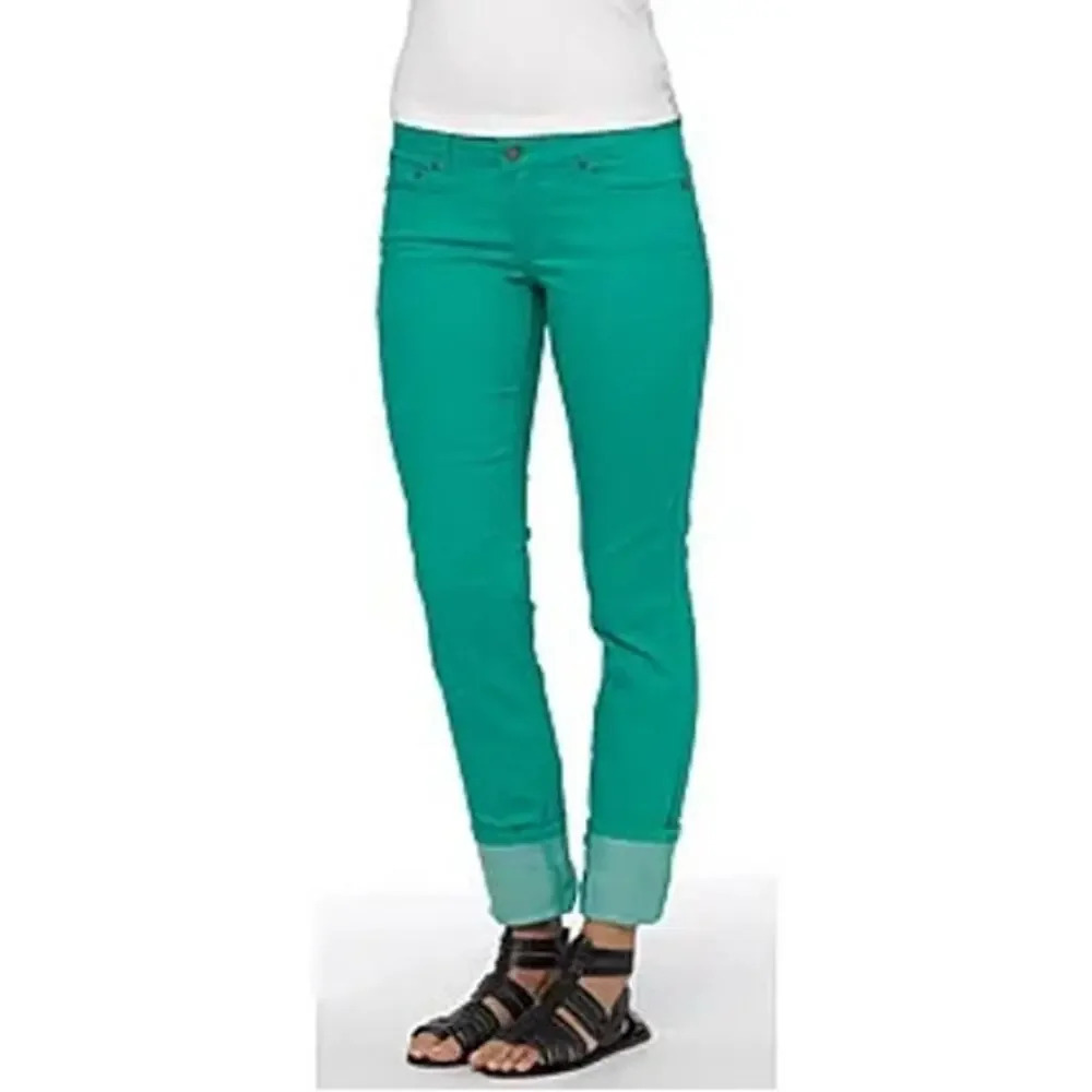 Prana Kara Women's Skinny Jeans Green Size 2 Classic 5-Pocket